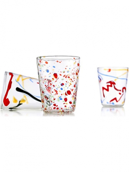 Galbiati Milano, 6 bicchierini da liquore/caff Carnival